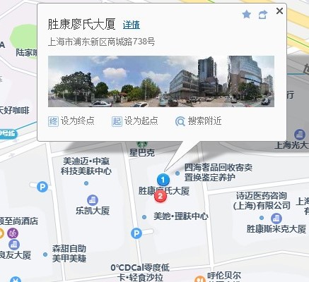 公司在地图上的地址图片